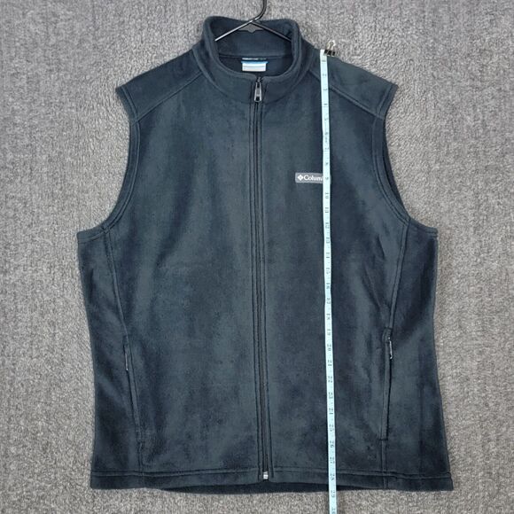 Columbia Vest Mens Large Gray Steens Mountain Fleece Full Zip Sleeveless - Picture 3 of 13